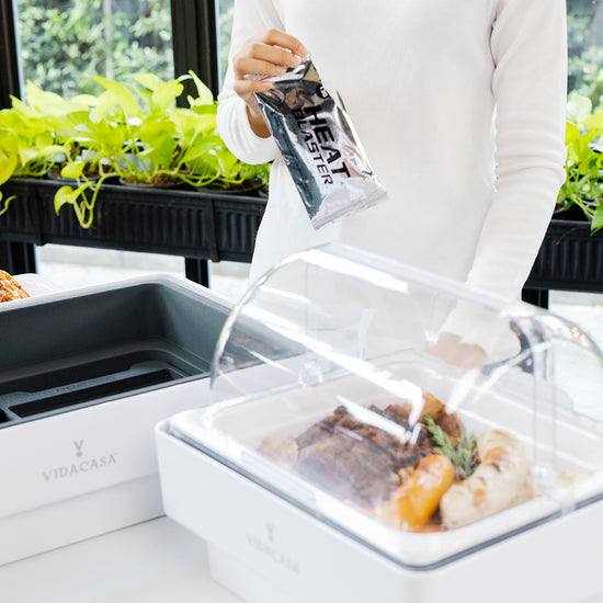 using heat blaster instant steam heat for buffetware reduces labor cost and fire accidents no more power cords dangling problems